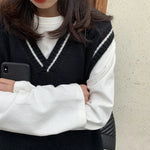 Korean Vest Y2K Knitted Sweater
