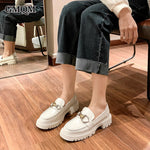 Korean Shoes Leather Pumps Loafers