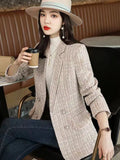 Korean Blazer Elegant Long Sleeve