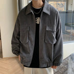 Korean Jackets Corduroy Outwear