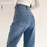 Korean Jeans Vintage High Waist