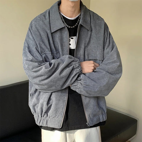 Korean Jackets Corduroy Outwear