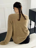 Koreanischer Off-Shoulder-Pullover