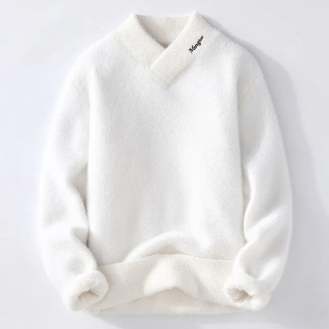 Thick V-Neck Pullover