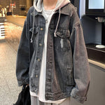 Korean Jeans mit Kapuze Jacket