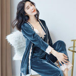 Korean Sleepwear Marineblau Tradition