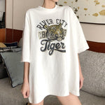 Korean T Shirt Tiger Rundhalsausschnitt