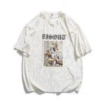 Korean T Shirt Vintage-Samt