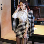 Koreanisches Outfit Anzug Jacke und Rock