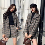 Koreanisches Outfit Karierter Anzug