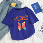 Permission to Dance Buntes T Shirt